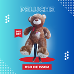 OSO CON BORDADO EN EL PECHO DE 155 CM CAFE ENVIO GRATIS
