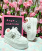 Tenis sexi blanco plateado Envio Gratis