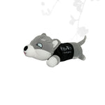 Lobo acostado con camiseta masmelo 50cm Envío Gratis